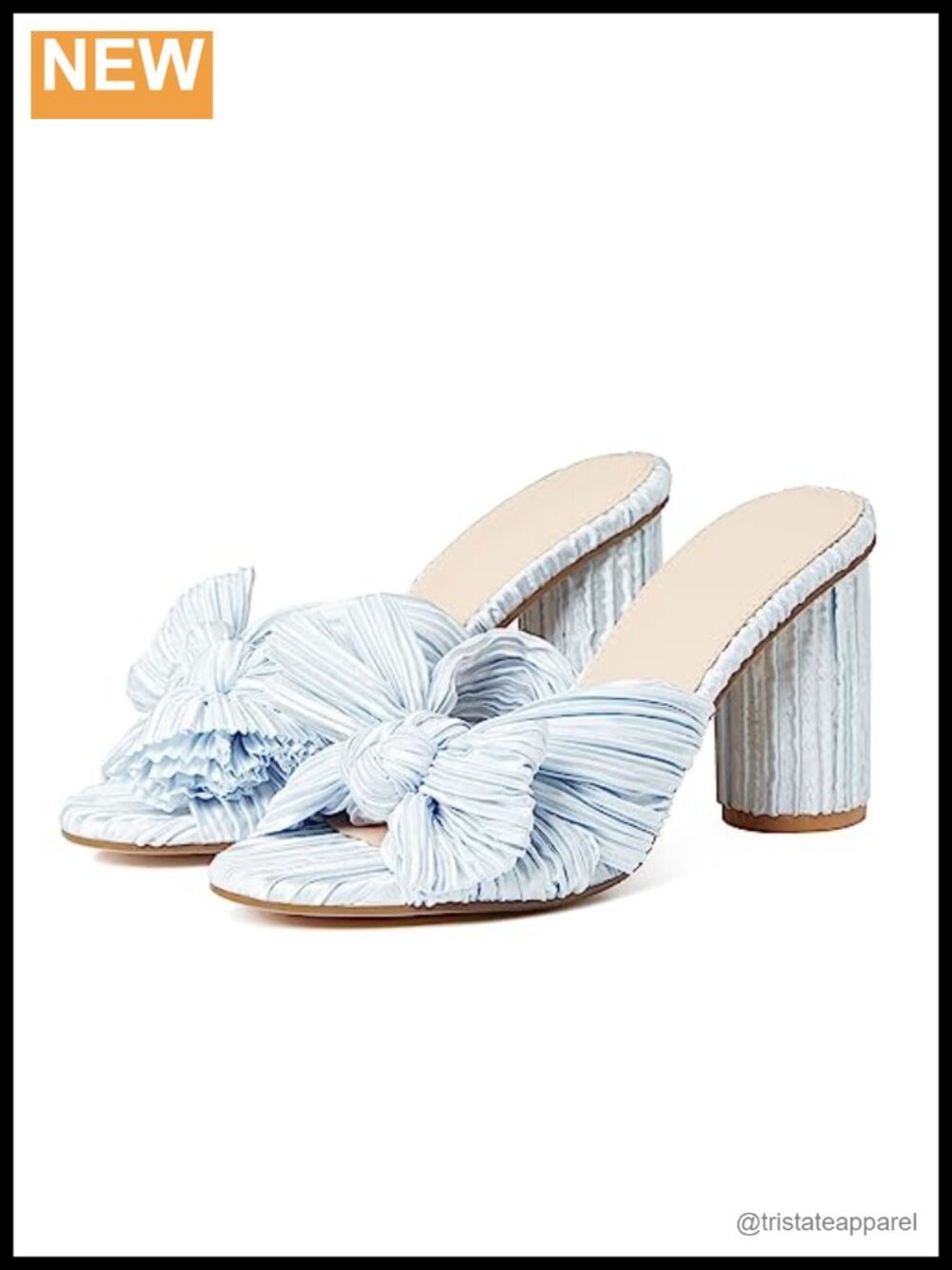 Pleated Bowknot Heeled Sandals Womens Open Toe Ankle Buckle Strap Wedding Heels